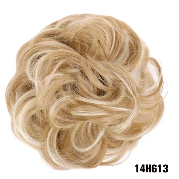 TALANG 21-spalva chignon bandeles, Sintetiniai perukai Cheminio pluošto plaukų Netikrą chignon bandeles, plaukų aksesuarai