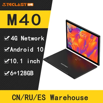 Teclast M40 4G Telefonu Tablečių Octa Core Android 10 UNISOC T618 GPS 10.1 colių IPS 1 920 x 1 200 6GB RAM 128GB RAM Tablet pc