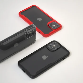 Telefono dėklas skirtas IPhone 12 Mini Padengti HD Minkšto Silikono Aišku, atsparus smūgiams Atgal Case for IPhone 12 Pro Max Telefono dėklas 
