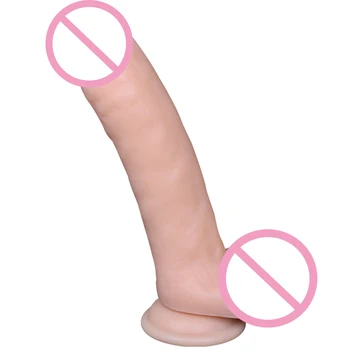 Tikroviškos Cyberskin Penis didelis Didelis Dildo su siurbtuko Sekso Produktai Moterims Tikroviškas Dildo Gumos Varpos Didonė Moterims