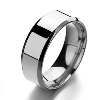 Titano Plieno Žiedas Veidrodis Nerūdijančio Plieno Moterų Ins Stiliaus Tendencijas Žiedas 2020 Laimingas Žiedas