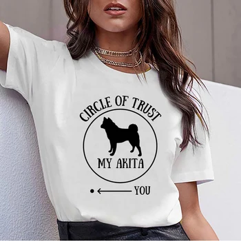 Topai Marškinėliai Moterims akita inu savininkas sako, juokingas šunų mylėtojas dovana Hip-Hop Derliaus Medvilnės Moterų Marškinėlius
