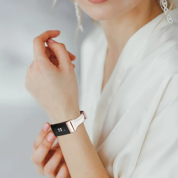 Toyouths Smart Žiūrėti Juostų Fitbit Mokestis 3 Moterys Plonas Odos Pakeitimo 2019 Ypatingą Dieną Accessories Dirželis Mėgėjams