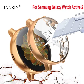TPU Minkštas Viršelis Galaxy Žiūrėti Aktyvios 2 Case for Samsung Galaxy Žiūrėti Aktyvios 2 40mm 44mm Raštas viso Ekrano Apsaugos Atvejais