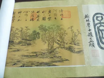 Tradicinės Kinų Tapybos Pažymėkite Kraštovaizdžio Visą Nuotrauką Qing Ming Shang Jis Tu