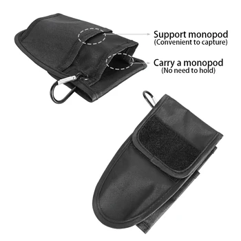 Trikojo monopodzie maišelį profesinės monopodzie foto stick mini maišelis lengvas nailono kamera monopodzie mount support maišelį accessoriew