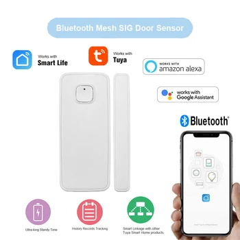 Tuya Smart Bluetooth Akių SIG Durų, Langų Kontaktai Jutiklį, Detektorių Security Belaidžių Signalizacijos paramos Alexa 