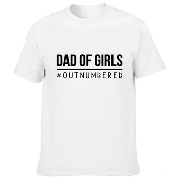 Tėtis Mergaitės Laiškas Spausdinti Vyrų Vasaros trumpomis Rankovėmis T Shirts O-kaklo Harajuku Streetwear Tėtis Dovana Tees Juokinga Viršūnes Camisetas 2020 m.