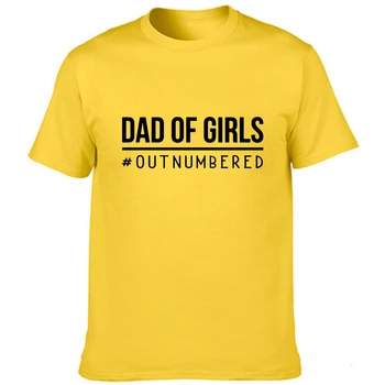 Tėtis Mergaitės Laiškas Spausdinti Vyrų Vasaros trumpomis Rankovėmis T Shirts O-kaklo Harajuku Streetwear Tėtis Dovana Tees Juokinga Viršūnes Camisetas 2020 m.