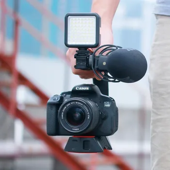 Ulanzi U-Grip Pro Triple Šalto Batų Kalno Rankena rankenos Vlog Kamera Vaizdo Įrenginys Priedai Nikon 