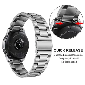 Unikali Nerūdijančio Plieno Watchband + Jokio Skirtumo Įrašus Samsung Galaxy Žiūrėti 46mm SM-R800 Ranka Nuimti Juostos 