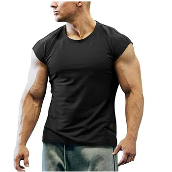 Unikalus Dizainas Vyrų 2020 Naujas vasaros T-shirt O kaklo Atsitiktinis Fitneso Vyrų T shirts Didelis dydis Turi turėti mačo vientisos spalvos marškinėliai