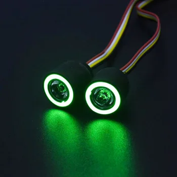 Universalus Angel Eye Spalvinga LED Žibintai, priekinis žibintas už 1/10 RC Rock Crawler Centrinis SCX10 D90 Jeep Wrangler kėbulą