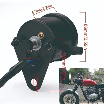 Universalūs Motociklo Spidometras 12v Motociklų Dalys Ridos Dual Spidometras LED Indikatorius prietaisų Skydelyje Tinka