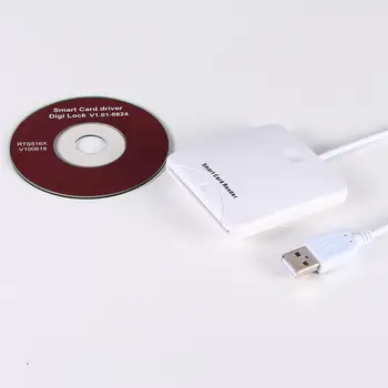 USB Susisiekti Smart Chip Kortelės Skaitytuvas Rašytojas Su SIM Lizdas EH