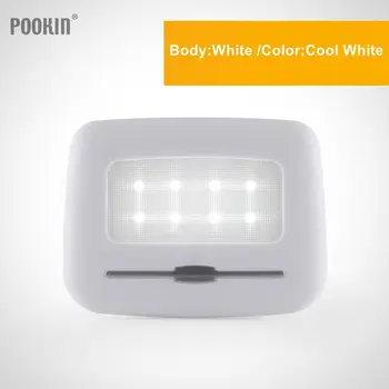 USB Įkrovimo Automobilių Skaitymo Lemputės Automobilis Labai Ryškus LED Touch Tipo Nakties Šviesos šaltai Balta Šiltai Balta Automobilio Stiliaus Žibintas