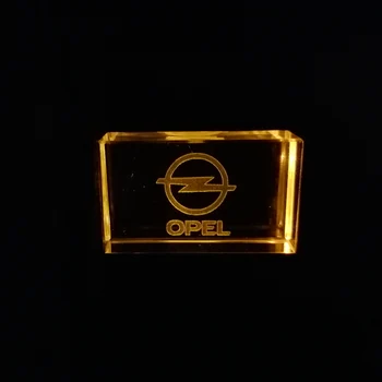 Usb2.0 metalų kristalų Opel automobilio raktas modelis USB Flash Drive 4GB 8GB 16GB 32GB brangakmenių pen ratai ypatingą dovaną Logotipą