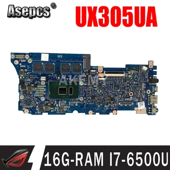 UX305UA mainboard ASUS ZenBook UX305UA UX305U U305U nešiojamas plokštė išbandyti darbo, originalus 16G-RAM /I7-6500U