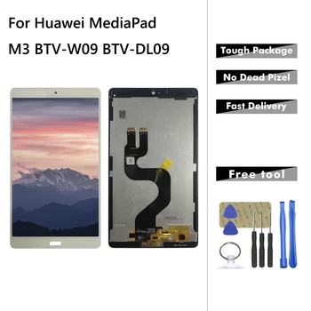 Už 8.4 Colių Huawei Mediapad M3 BTV-W09 BTV-DL09 LCD Ekranas Jutiklinis Ekranas skaitmeninis keitiklis Skydo Surinkimo Jutiklis