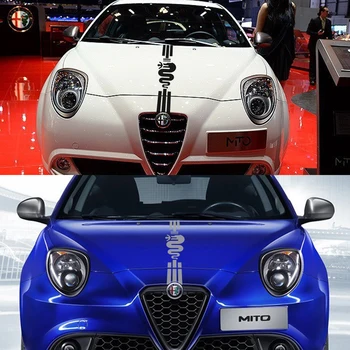 Už Alfa Romeo 159 147 GT Giulietta Stelvio 4C MITO 156 Giulia Sportiva Automobilių Reikmenys, Automobilių Gaubtu Lipdukai, Auto variklio Dangčio Lipdukai