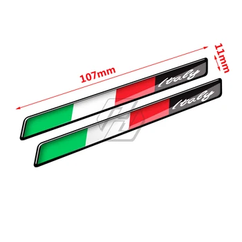 Už Ducati Aprilia Piaggio Vespa Sprint GTS GTV LX 50 150 200 300 3D Derva, Motociklų Lipdukas Italijos Vėliavos Lipdukas