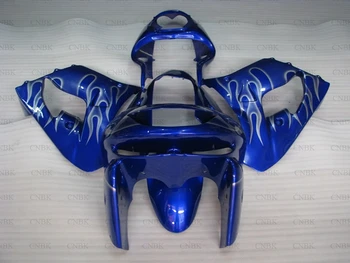 Už Kawasaki Zx9r 1998 - 1999 m. Plastikiniai Purvasargiai Zx9r 98 Mėlyna Sidabrinė Rėmas Abs Lauktuvės Zx 9r 98 Kūno Rinkiniai Unpainted