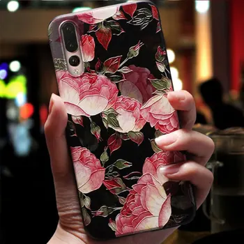 Už Meizu 9 Pastaba Atveju Minkšto Silikono Padengti 3D Gėlių Įspausti Telefoną Atveju Meizu 8 Pastaba Atveju Meizu M5C M5 Pastaba Bamperis