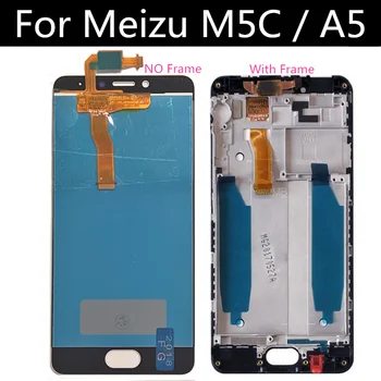 Už Meizu M5C M710H LCD Ekranas+Touch Ekranas skaitmeninis keitiklis Asamblėjos Pakeisti Meizu Meilan A5 LCD