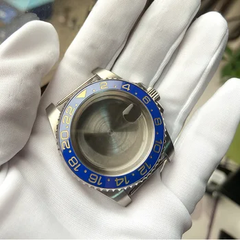 UŽ ROLEX Watch SUB Nerūdijančio Plieno Atveju GMT Laikrodžių Atveju, Safyro Stiklas atsparus Vandeniui Žiedas Reguliuoti Žiedas Vidinis Padengti Priedai 40mm