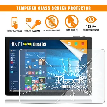 Už Teclast Tbook 10 Tabletė Grūdintas Stiklas Screen Protector 9H Premium Atsparus Įbrėžimams, Anti-pirštų atspaudų HD skaidri Plėvelė Dangtis