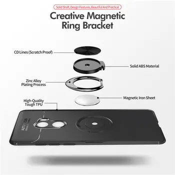 Už Xiaomi MI SUMAIŠYKITE 2 Atveju Mados verslą Su piršto žiedu Magnetizmo Savininkas Telefono Galinio Dangtelio Xiaomi mi Mix2 Coque