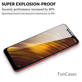 Už Xiaomi Pocophone F1 Grūdintas Stiklas Pilnas draudimas 9H 2.5 D Premium 