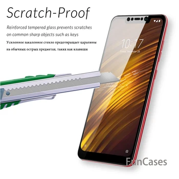 Už Xiaomi Pocophone F1 Grūdintas Stiklas Pilnas draudimas 9H 2.5 D Premium 