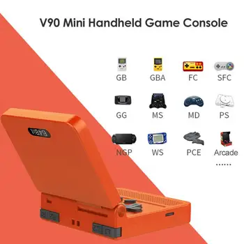 V90 3,0 colių Nešiojamą Vaizdo Žaidimas IPS Retro Apversti Delninis Konsolės Kišenėje GBA Mini Vaizdo Žaidimų Žaidėjas