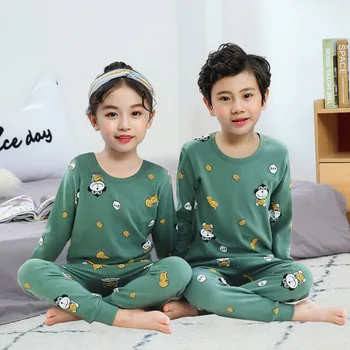 Vaikai Berniukai Sleepwear baby girl žiemos medvilnės rinkiniai Vaikams Homewear Pižama Berniukui, Pižamos naktiniai drabužiai Vaikams 2-13Y paauglių drabužių