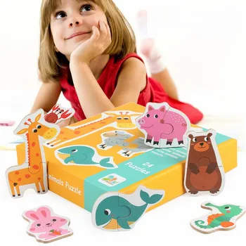 Vaikai Dideli Atitikimo Puzzle Žaidimai Ankstyvojo Mokymosi Kortelė 