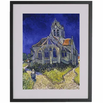 Van Gogh Bažnyčia ne Auvers 1890 Drobė Menas Spausdinti Tapyba, Plakatas Sienos Nuotraukas, Skirtą Kambarį Namuose Dekoratyvinės Sienų Dekoras be Rėmelio