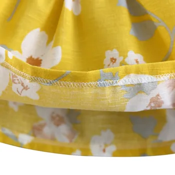 Vasaros Baby Girl Komplektus Nustatyti Gėlių Spausdinti Berankovis Viršų, T-marškinėliai, Šortai Lankelis 3 Vnt Kūdikių Drabužiai