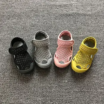 Vasaros nauja vaikų ju batai berniukų ir mergaičių, kūdikių kvėpuojantis sandalai beach batai tuščiaviduriai 1-7 metų