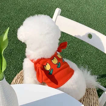 Vasaros naują pet trumpas camisole meškiukas Xiong Bomei VIP Jorkšyro katė katė, šuo mažų šunų drabužius