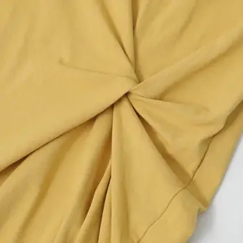 Vasaros Suknelė Atsitiktinis 2020 Juodi Marškinėliai Suknelė Midi Moterų korėjos Stiliaus Drabužius Pusės Split Ponios 4XL Plius dydis Trumpas rankovės