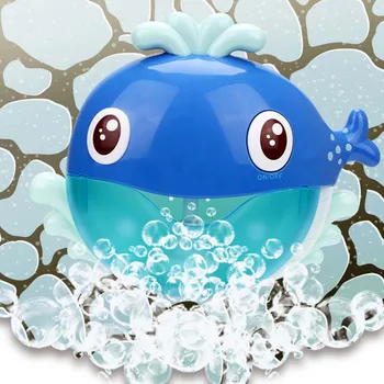 Vasarą Mini banginis Burbulas Mašina Didelis Krabų Automatinė Burbulas Maker Pūstuvas Muzikos Vonios Žaislas Kūdikiui Švietimo Žaislas