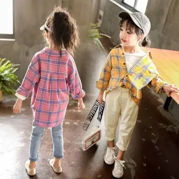 VIDMID Mados Vaikų mergaičių Marškinėliai Vaikams Viršūnes mergaitėms ilgomis Rankovėmis Kūdikių Drabužiai PLEDAS 