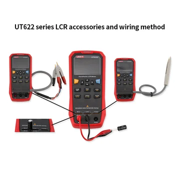 VIENETO UT622E Nešiojamą LCD Skaitmeninis Tiltas Talpą, Induktyvumą, Atsparumo Dažnis Testeris Multimetras UT622AUT622C