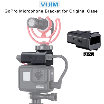 VIJIM GP-3 Gopro Mikrofono Laikiklis Greito Atleidimo Adapteris Originalus Gopro caseGopro 7/6/5 Gopro Narve Šalta Batų Priedai