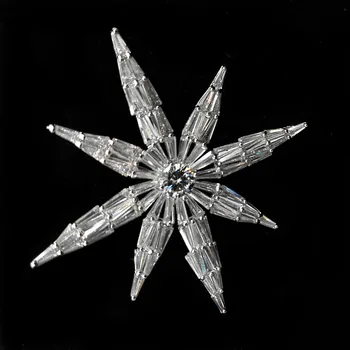 Viktorijos Antikvariniai Aišku, Apvalus Akmuo kupolo formos Batono Cut CZ šešiakampė Žvaigždė, Sagės Atominės Star Smeigtukai Hexagram Papuošalai Moterims