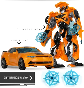 Viršų Pardavimo 19cm Didelis Plastiko Švietimo Pertvarkos Robotas veiksmų skaičius, žaislai vaikams, berniukai deformacijos automobilio modelį Žaislai dovana