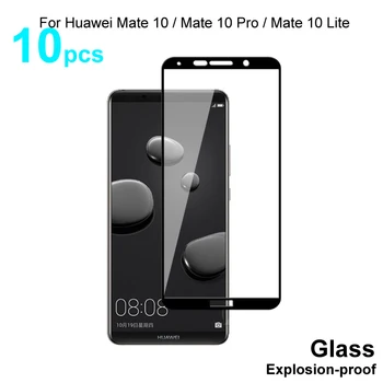 Visiškai Padengti Grūdinto Stiklo Huawei Mate 10 lite / Mate 10 Pro / Mate 10 Grūdintas Stiklas Screen Protector Apsauginė