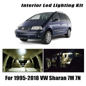 Volkswagen VW Sharan 7M 7N 1995-2018 Transporto priemonės LED Interjero Žemėlapis Dome Kamieno Šviesos Rinkinys Canbus Automobilių Apšvietimo Aksesuarai