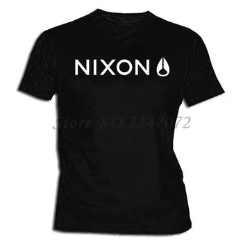 Vyrai t-shirt Camiseta Nixon black palaidinė marškinėliai medvilnė, EUR dydis XXXL
